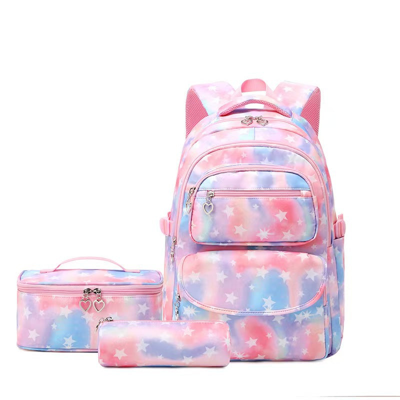 Three-piece Waterproof Spine Protection Burden Reduction Backpacks