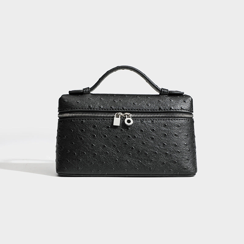 Genuine Leather Kelly Box Light Luxury Advanced Women's Shoulder Bag