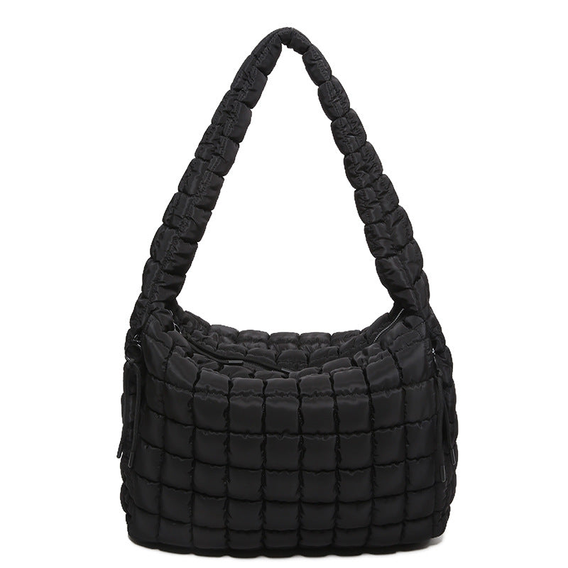 Women's Pleated Cloud Large Capacity Down Cotton Bags