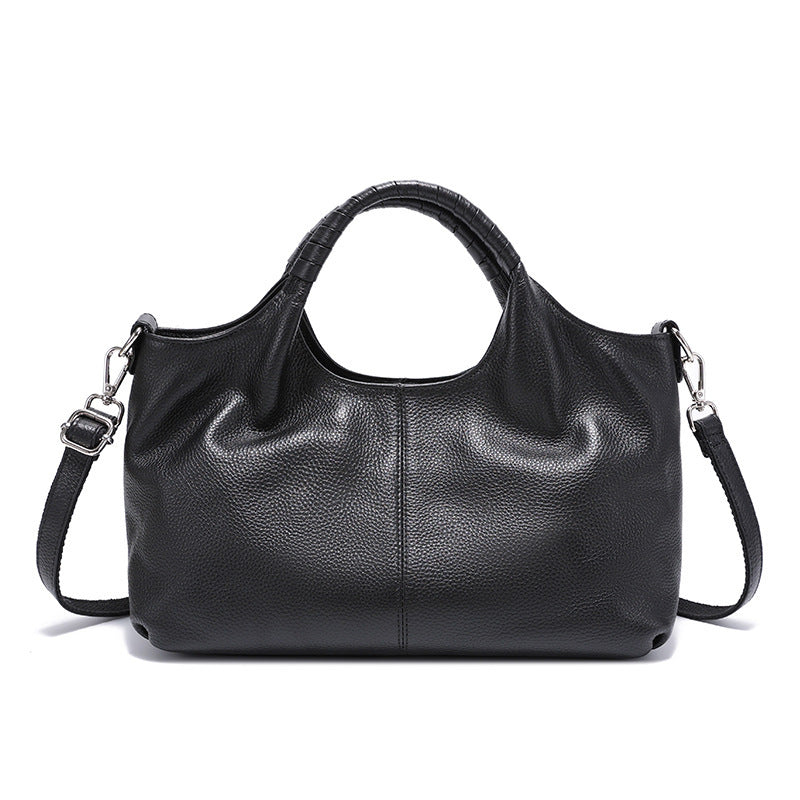 Women's Layer Cowhide Retro Large Capacity Genuine Bags