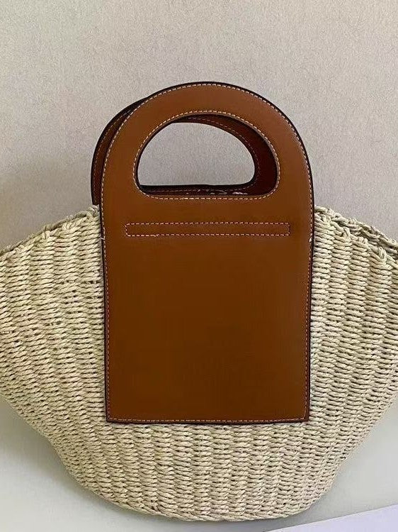Women's Large Capacity Hand-woven Retro Vegetable Basket Bags