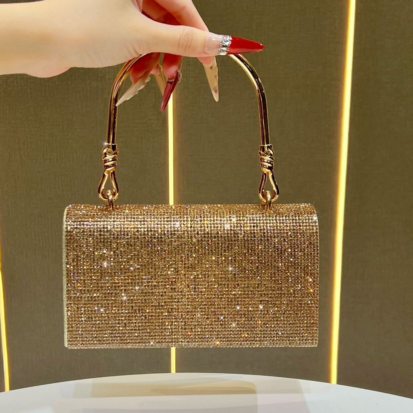 Women's Diamonds Niche Rhinestone Clutch Wedding Banquet Bags