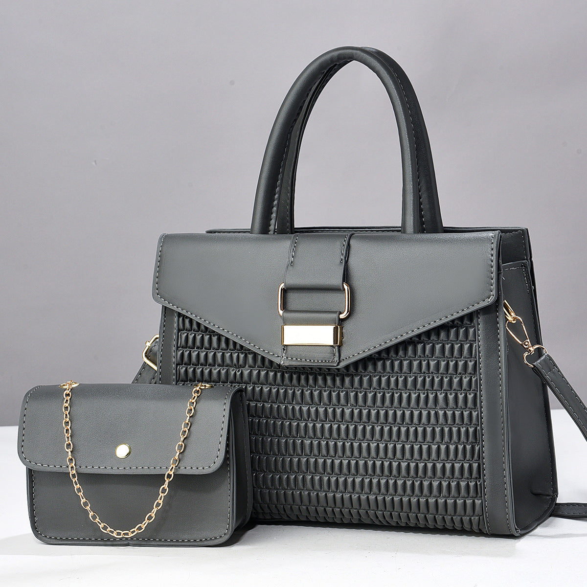 Design Light Luxury Exquisite High-grade Two-piece Large Handbags