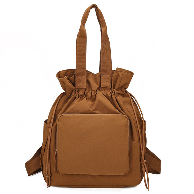 Elegant Multifunctional Large Capacity Drawstring Portable Women's Shoulder Bag