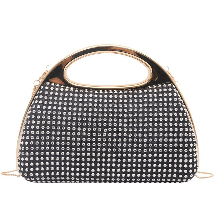 Banquet Diamond Fashion Magnetic Chain Clutch Dinner Bag