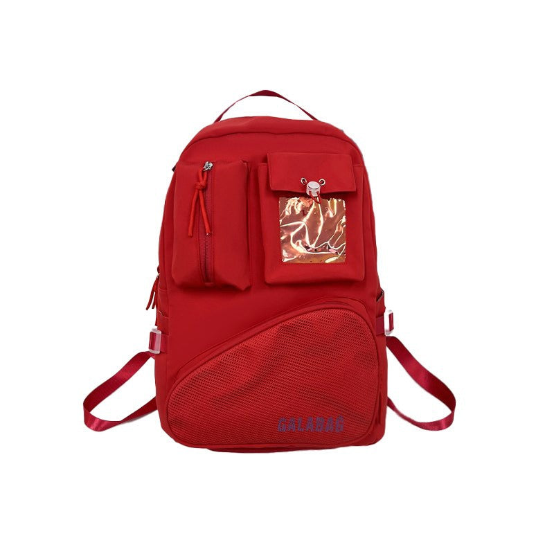Large Capacity Female Niche Solid Color Male Good-looking Independent Sports Backpacks