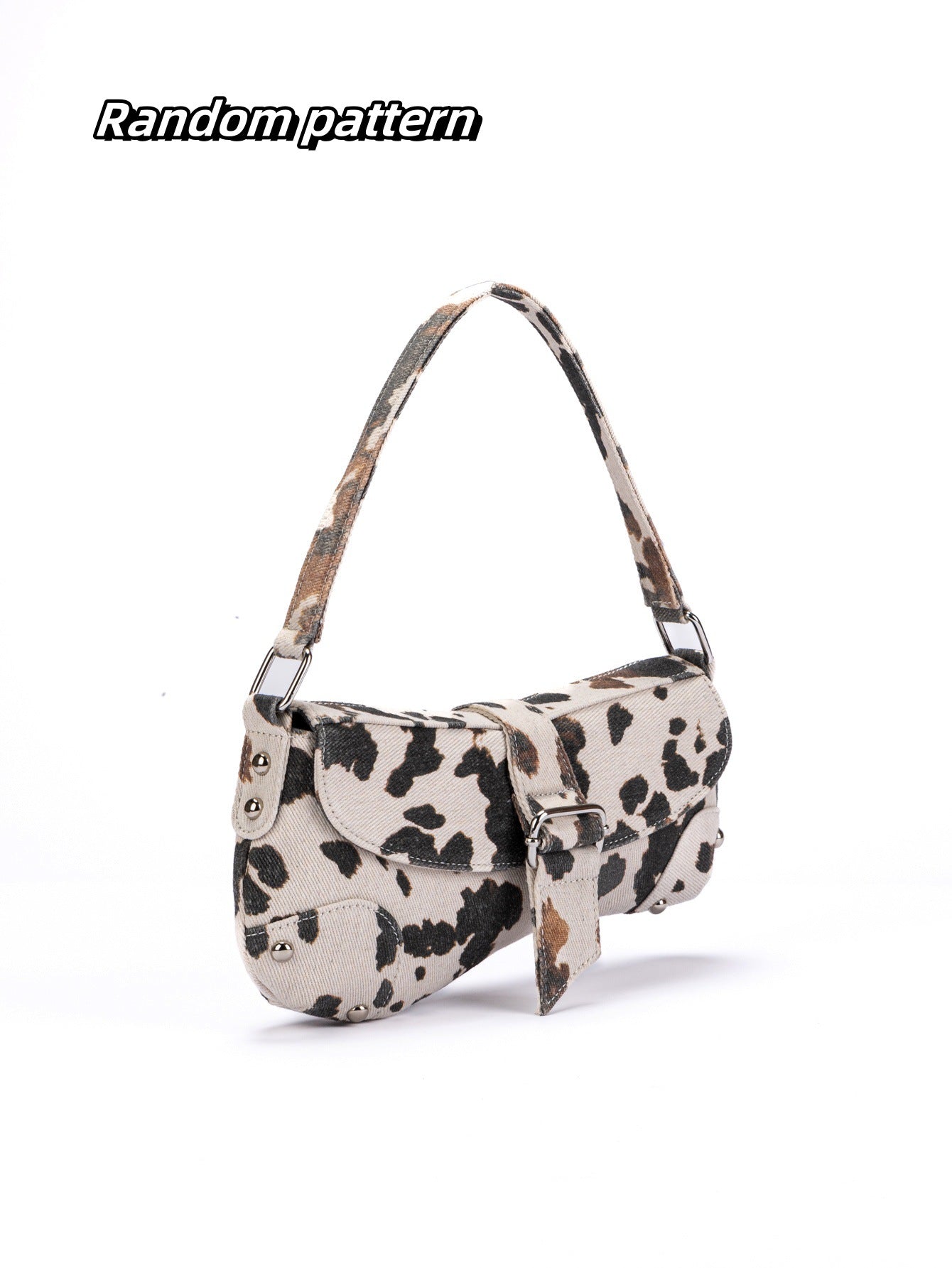 Trendy Elegant Women's Cows Pattern Asymmetric Shoulder Bags