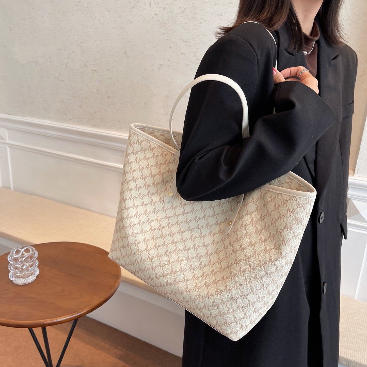 Women's Printed Large Capacity Totes Commute Minimalist Versatile Lightweight Women's Shoulder Bag
