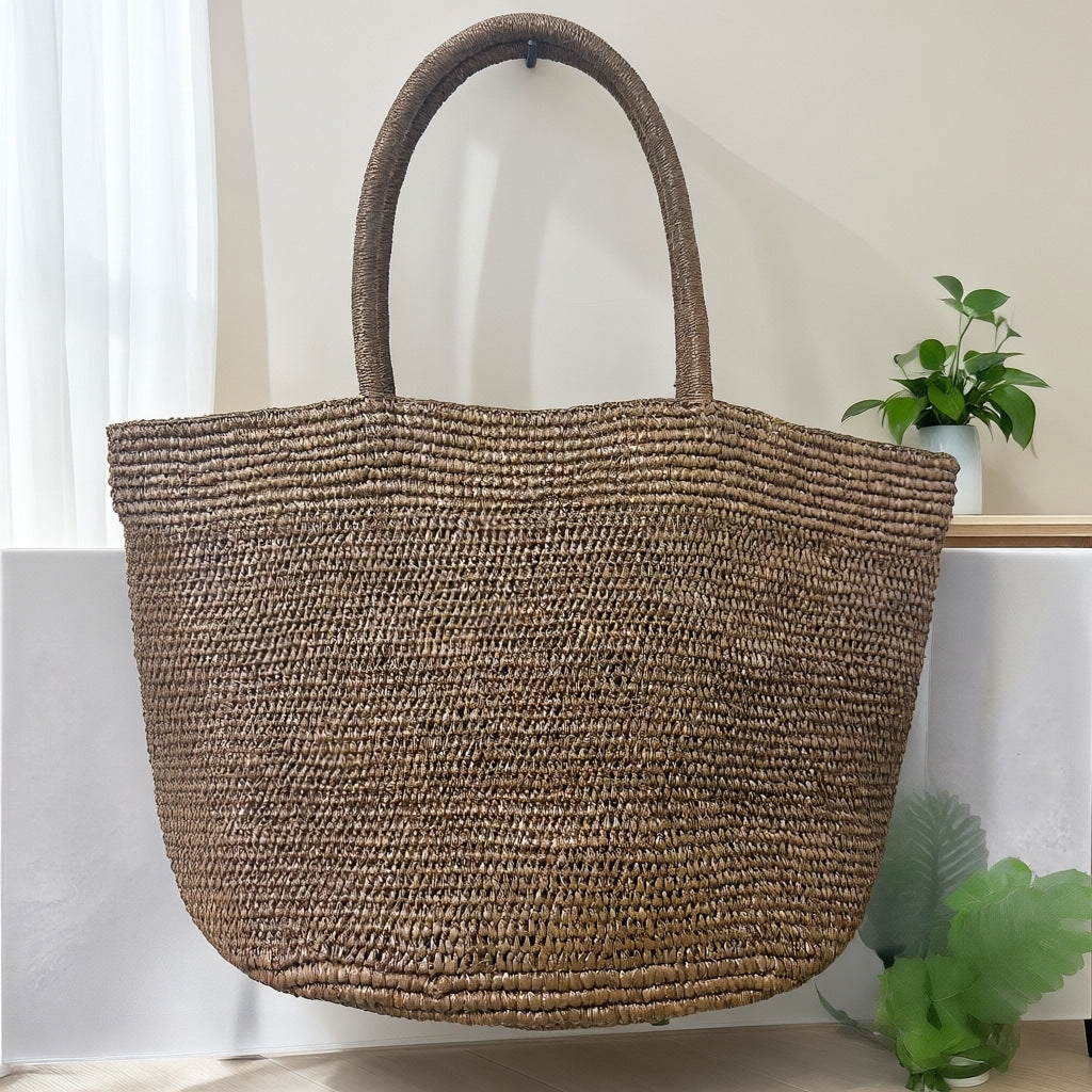 Women's Summer Simple Handmade Woven Seaside Vacation Women's Shoulder Bag