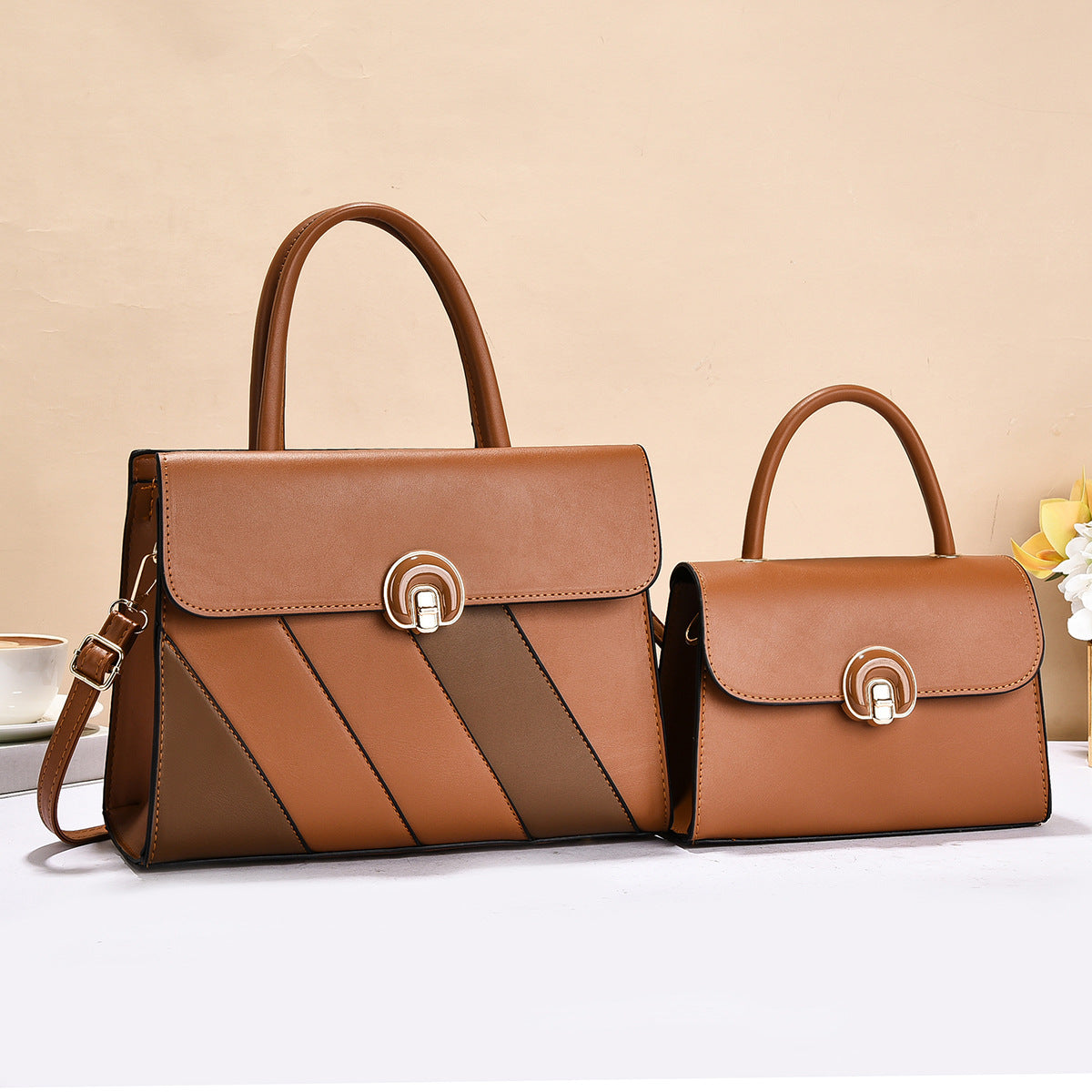 Women's Commuter Large Capacity Two-piece Fashion Trendy Women's Handbag