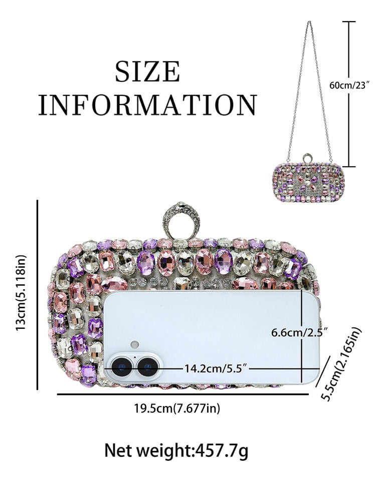 High-grade Rhinestone Affordable Luxury Fashion Banquet Dinner Bag
