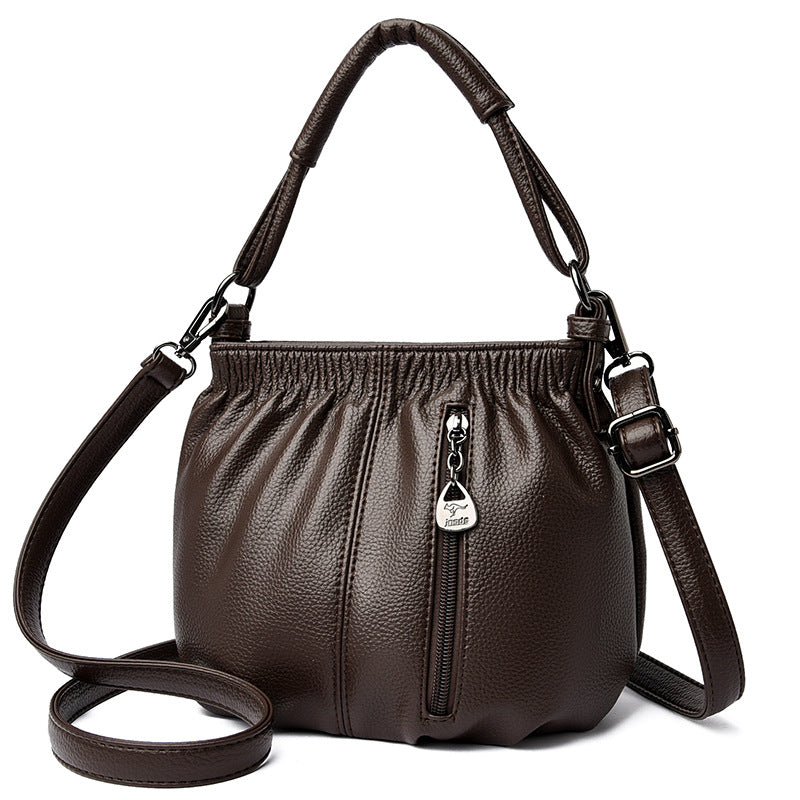 Women's Soft Leather Textured Mother Large Capacity Bags