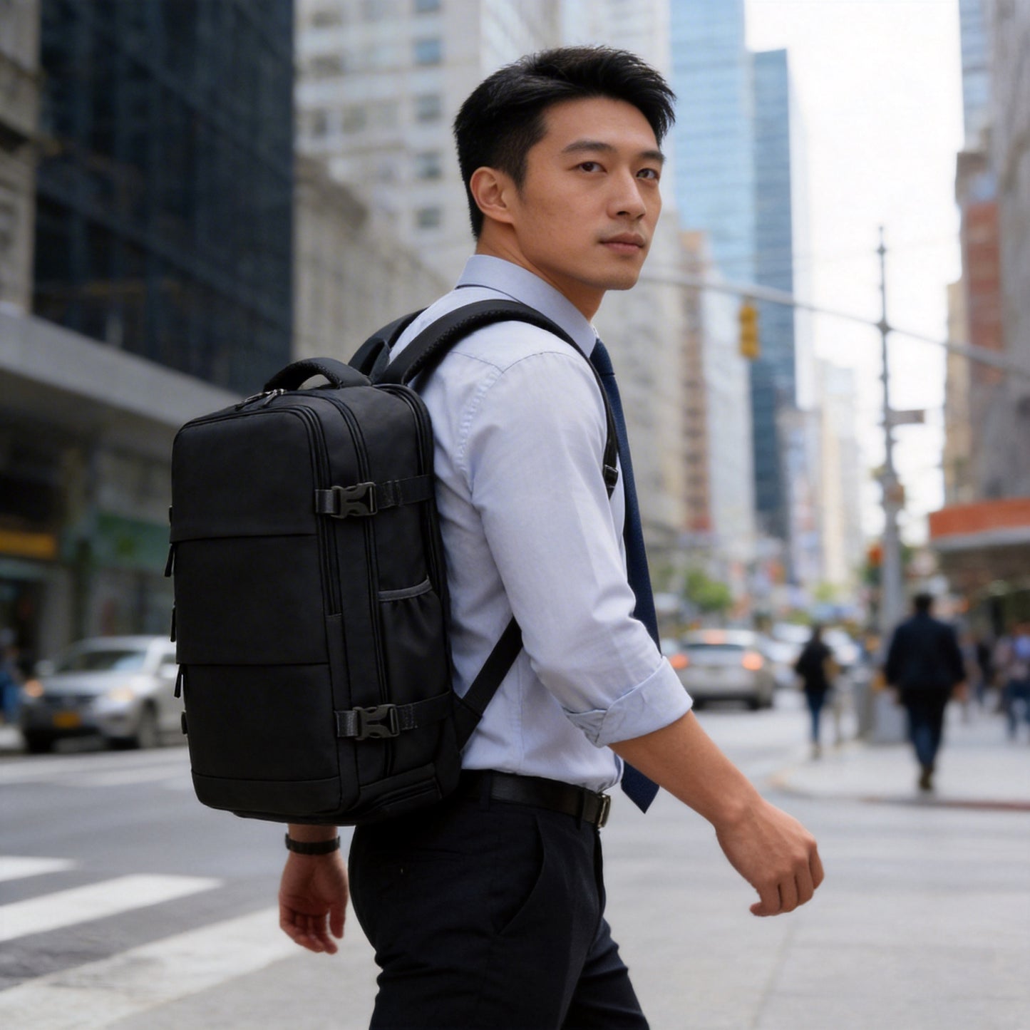 Women's & Men's Urban Simple Commuter Large Capacity Waterproof Leisure Backpack