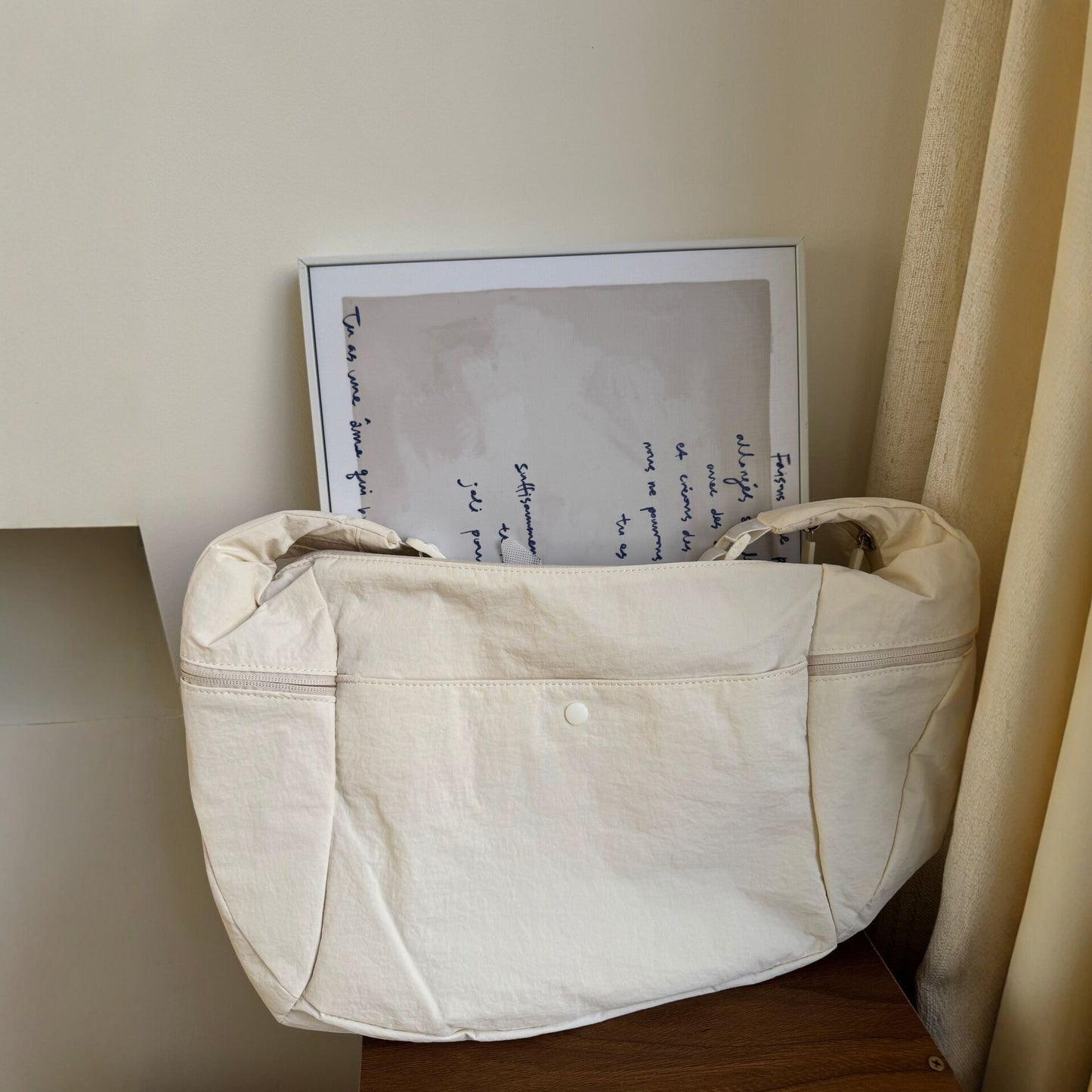 Women's Dew Nylon Croissant Large Capacity Commuter Dumpling Women's Messenger Bag
