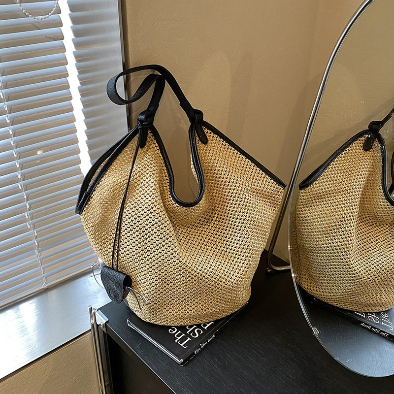 Beach Vacation Large Capacity Straw Lightweight Korean Handbags