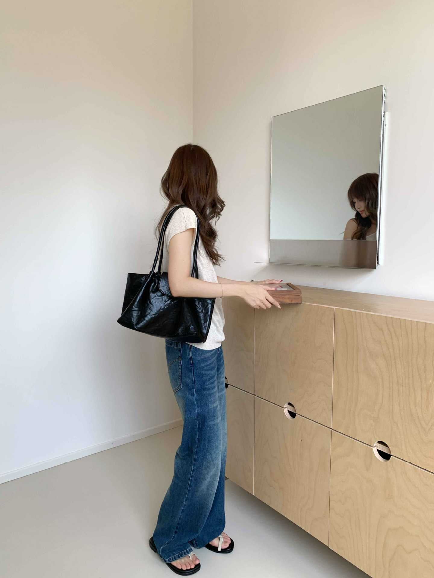 Women's Candy Color Hand Female Korean Style Large Women's Shoulder Bag