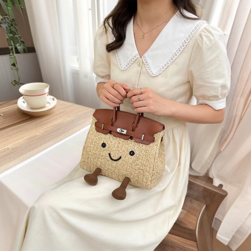 Cute Straw Pixie Fashion Portable Simple Bags