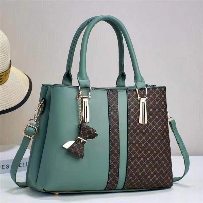 Women's Bow Fashionable Printed Big Mother Portable Women's Handbag