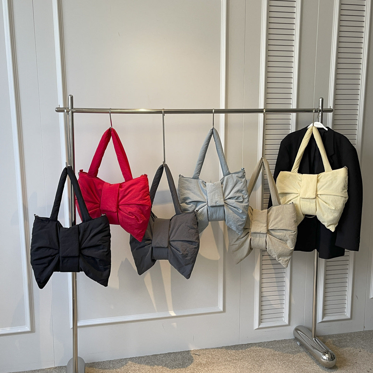 Design Bowknot Summer Large Capacity Nylon Women's Shoulder Bag