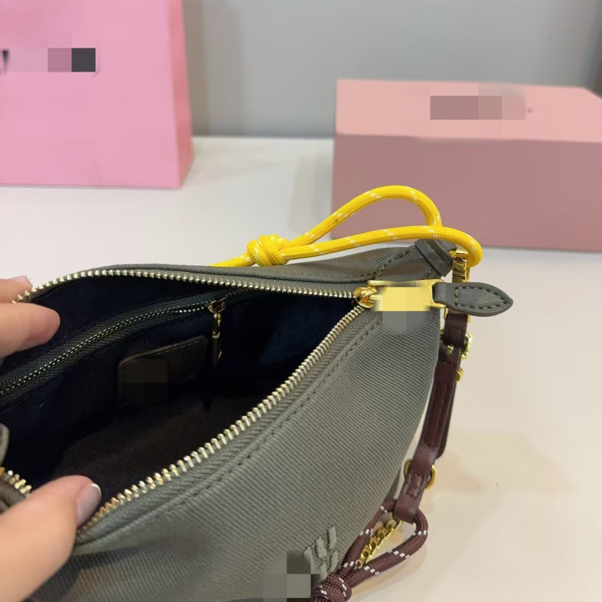 Women's Home Bends Hitches Strap Canvas Lunch Box Surfing Rope Bags