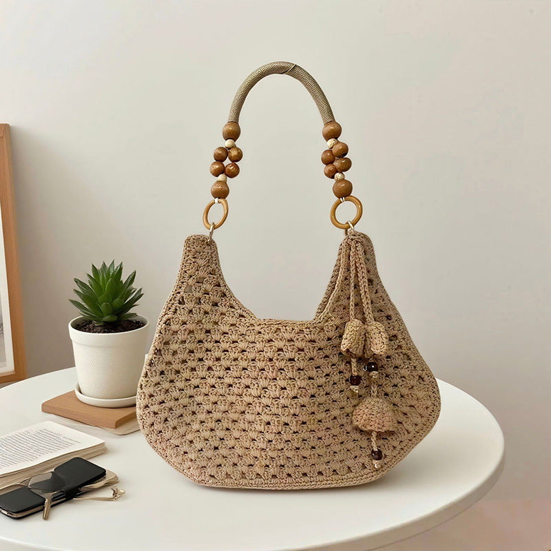 Fashion Commute Leisure Woven Large Capacity Women's Messenger Bag