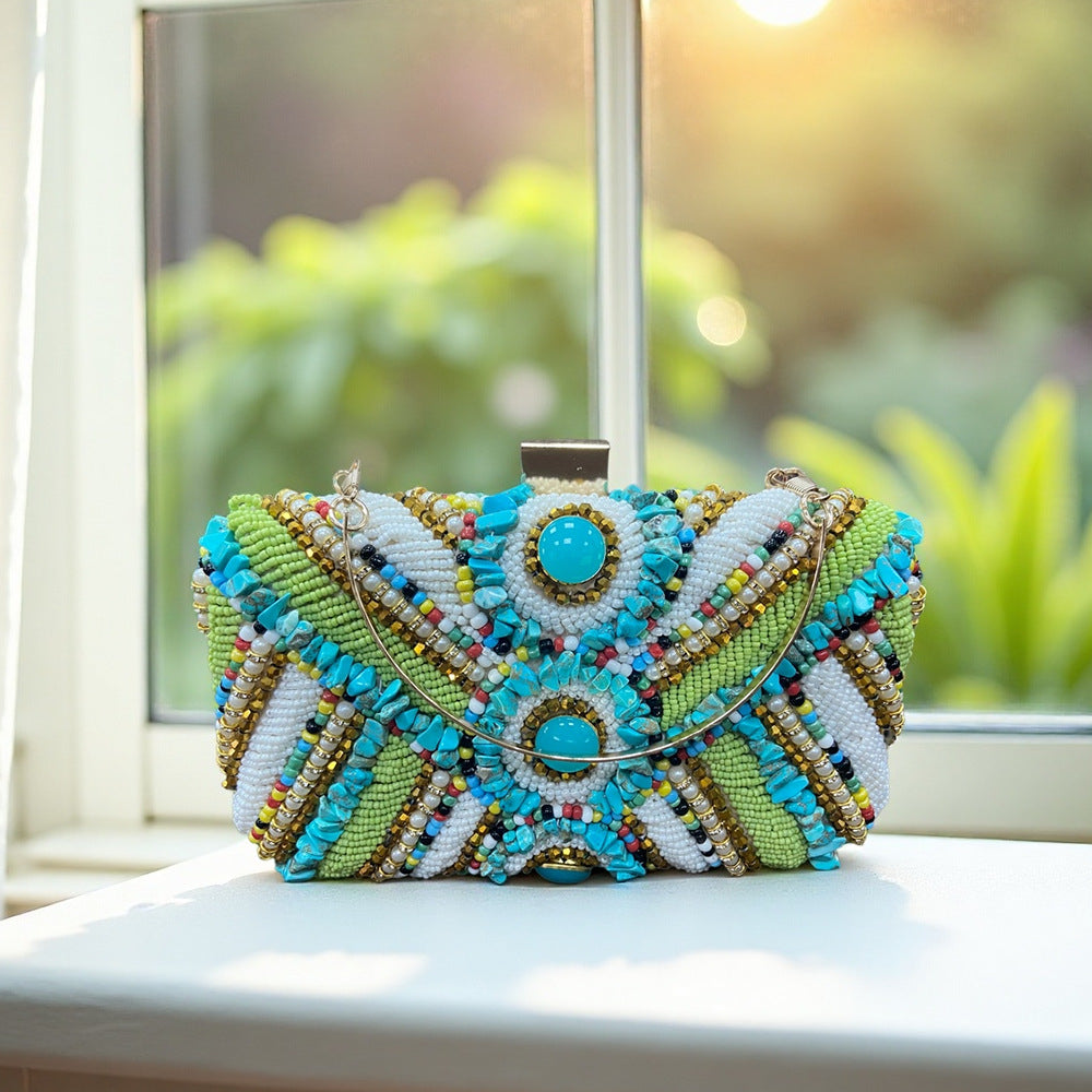 National Style Jewel Banquet Clutch Dress Dinner Bag