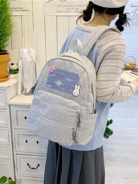 Retro Plaid Junior Large Capacity Female Backpacks