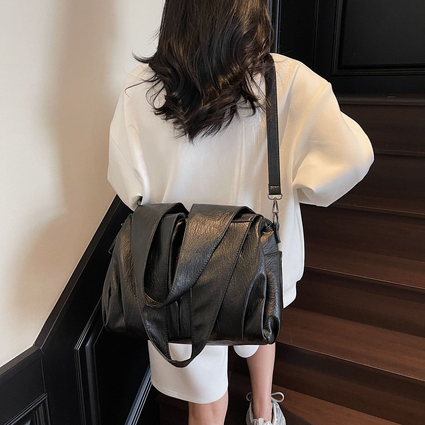Women's Senior Large Capacity Versatile Portable Underarm Tote Bags
