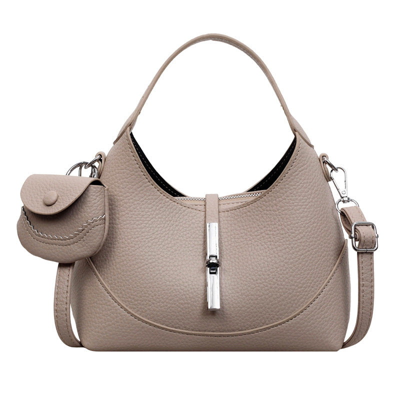 Women's Korean Style Niche Soft Leather Lazy Temperament Handbags