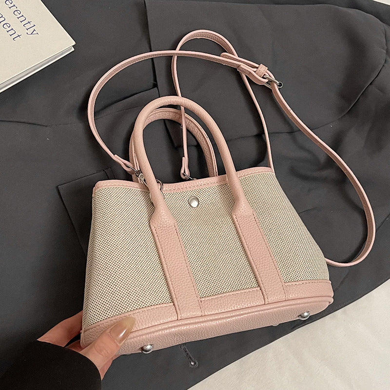 Women's Today Popular Niche Stylish Korean Temperament Contrast Color Hand Holding Women's Messenger Bag