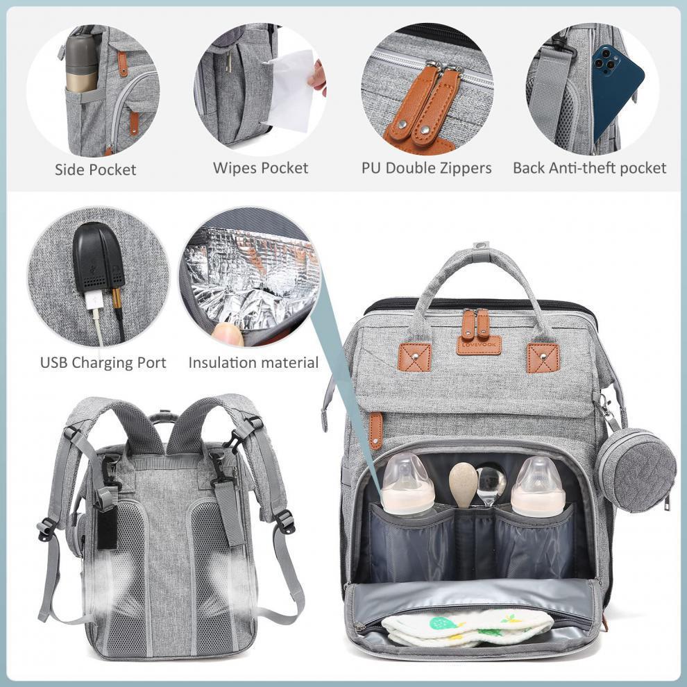 Crib Anti Mosquito Mother Stroller Large Capacity Free Mummy Bag