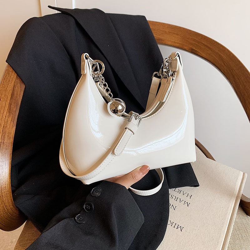 Lux Underarm Horn Female Fashion Patent Bags