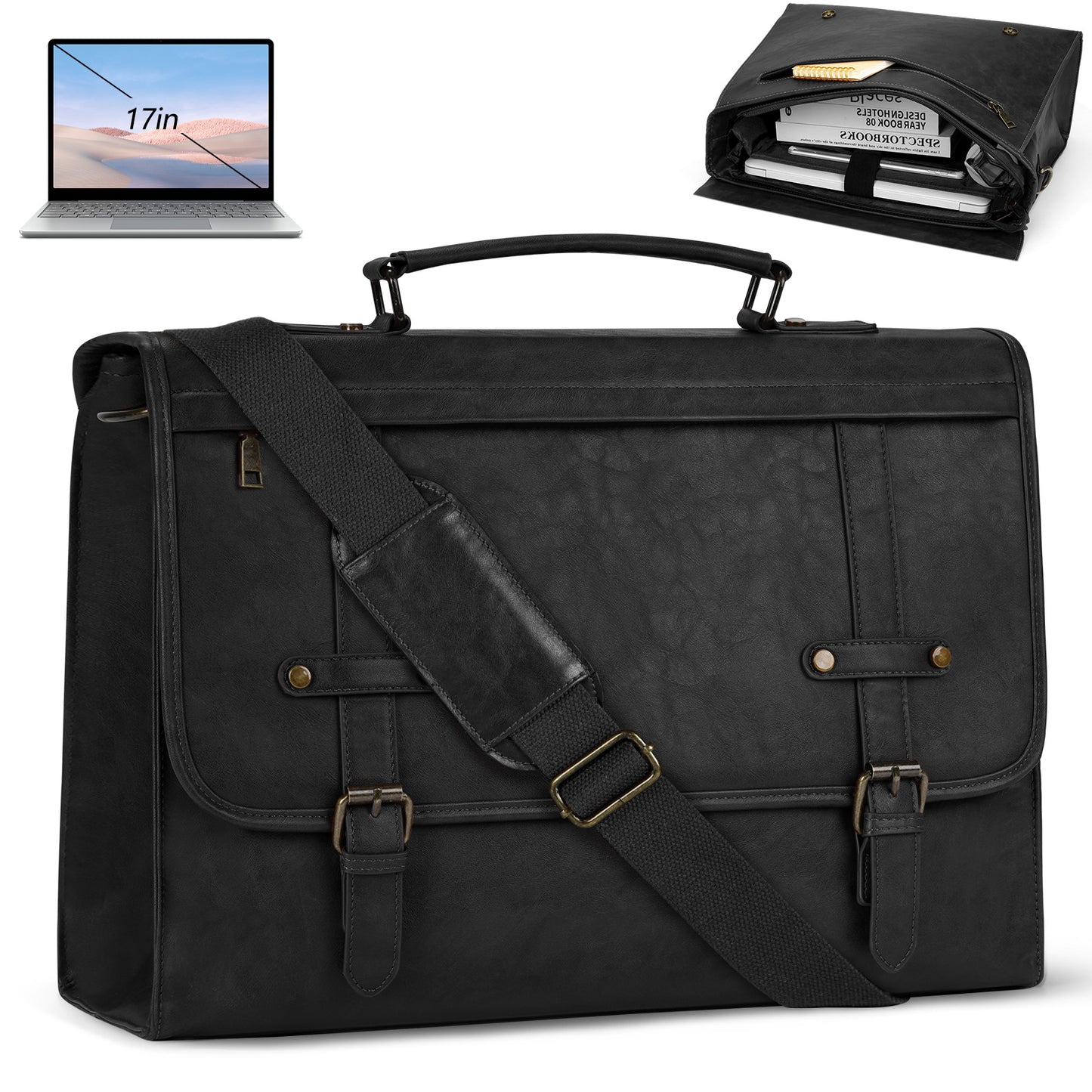 Men's Waterproof Retro Computer Large Capacity Business Bags