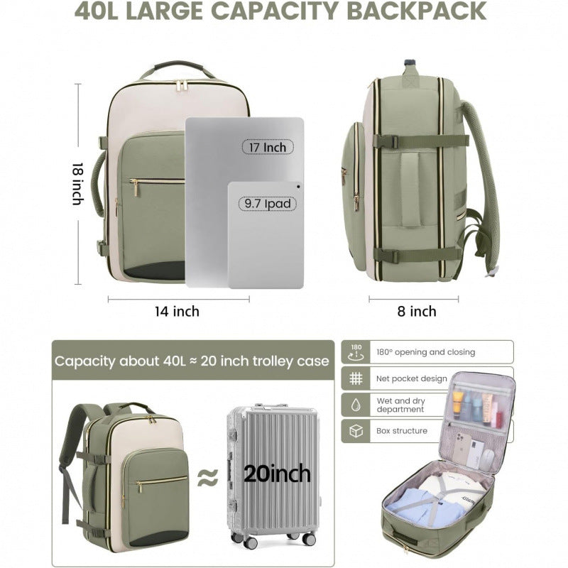 Large Capacity Match Sets Storage Business Leisure Backpack