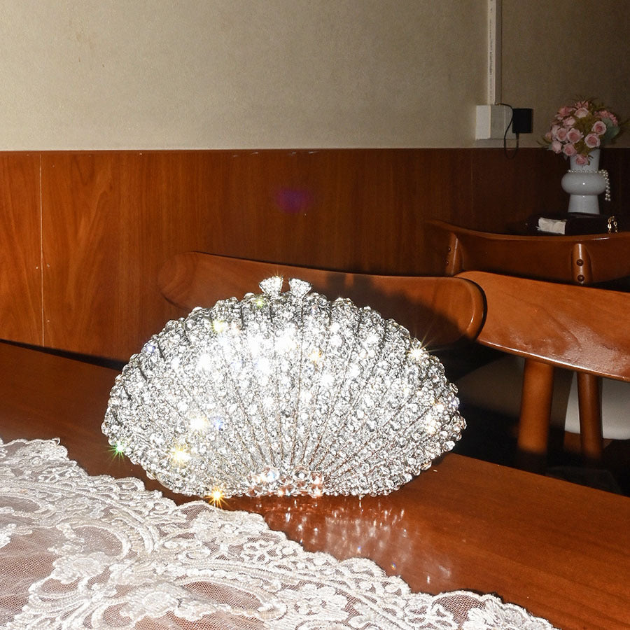 Elegant Simple Light Luxury High-grade Crystal Women's Clutch