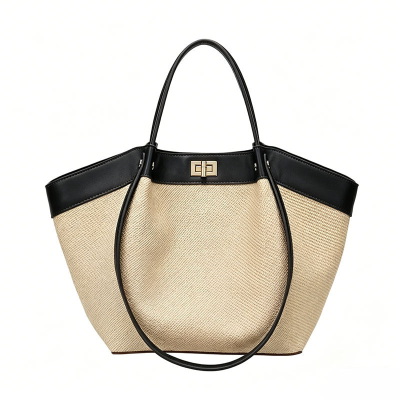 Women's Spring French Minority High-grade Loose Holiday Shoulder Bags