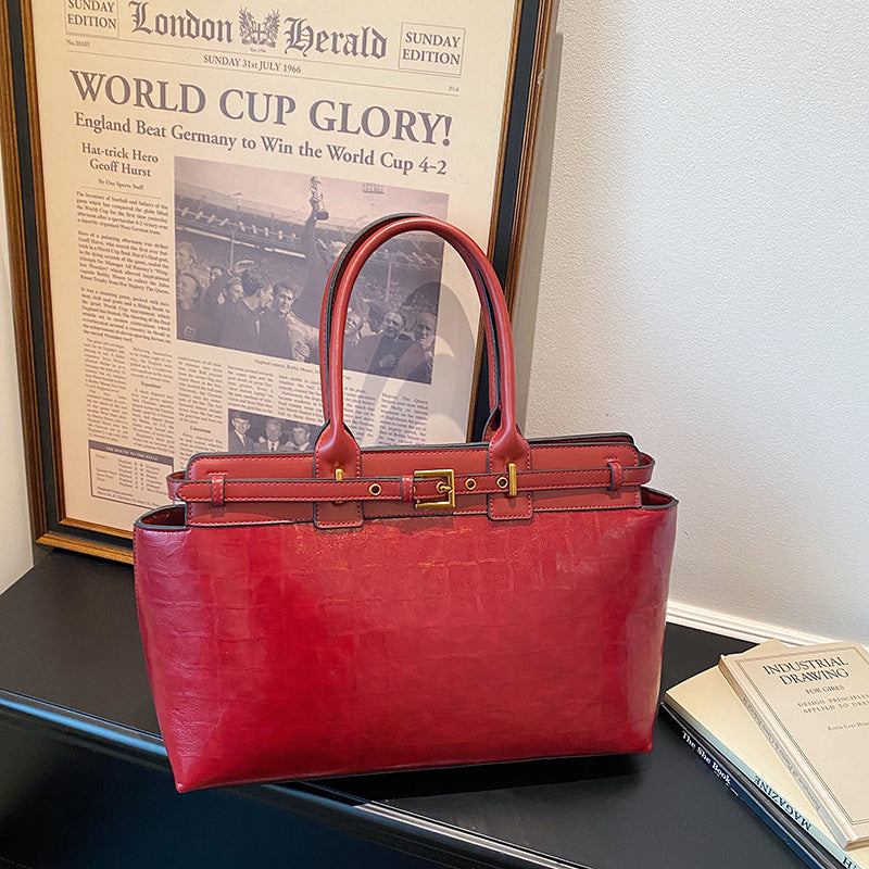 New Women's Retro Large Capacity Portable Bags