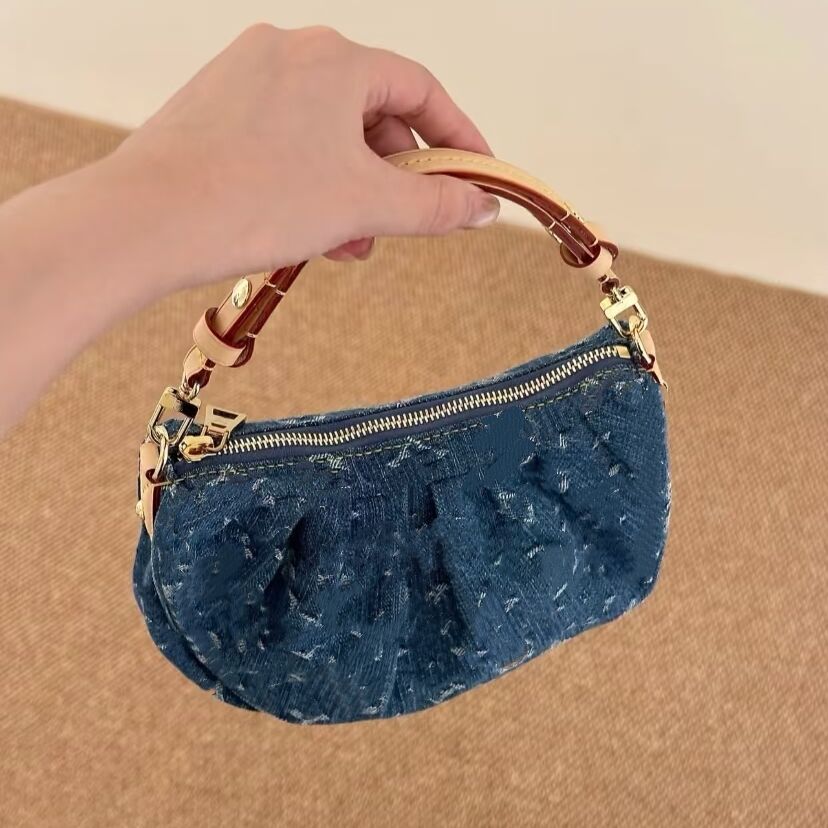Creative Boston Denim Large Pillow Trendy Women's Handbag