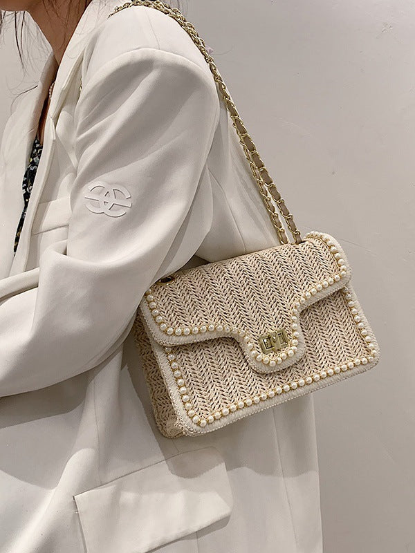 Women's Woven Summer Fashion Niche Korean Style Women's Shoulder Bag