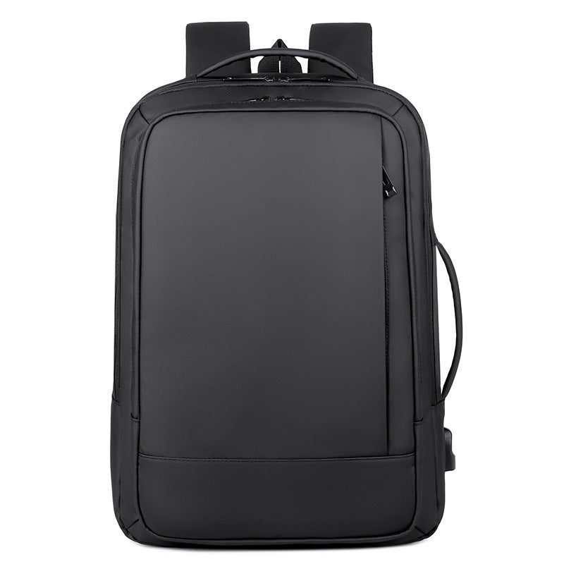 Men's Charging Commute Waterproof Expansion Computer College Business Backpack