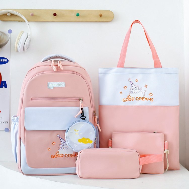 Women's Campus Large Capacity Good-looking Contrast Color College Student Schoolbag