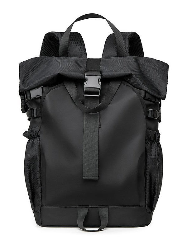Men's Fashion Trendy Curved Edge Workout Shoes Business Backpack
