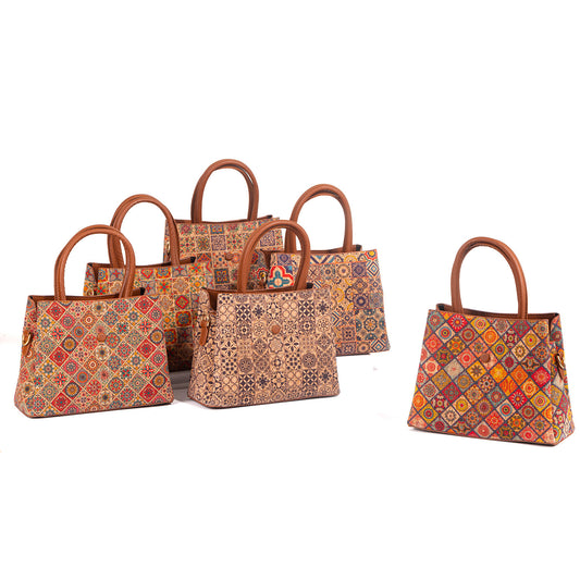 Women's Wooden Outer Retro Tree Leather Fashion Handbags