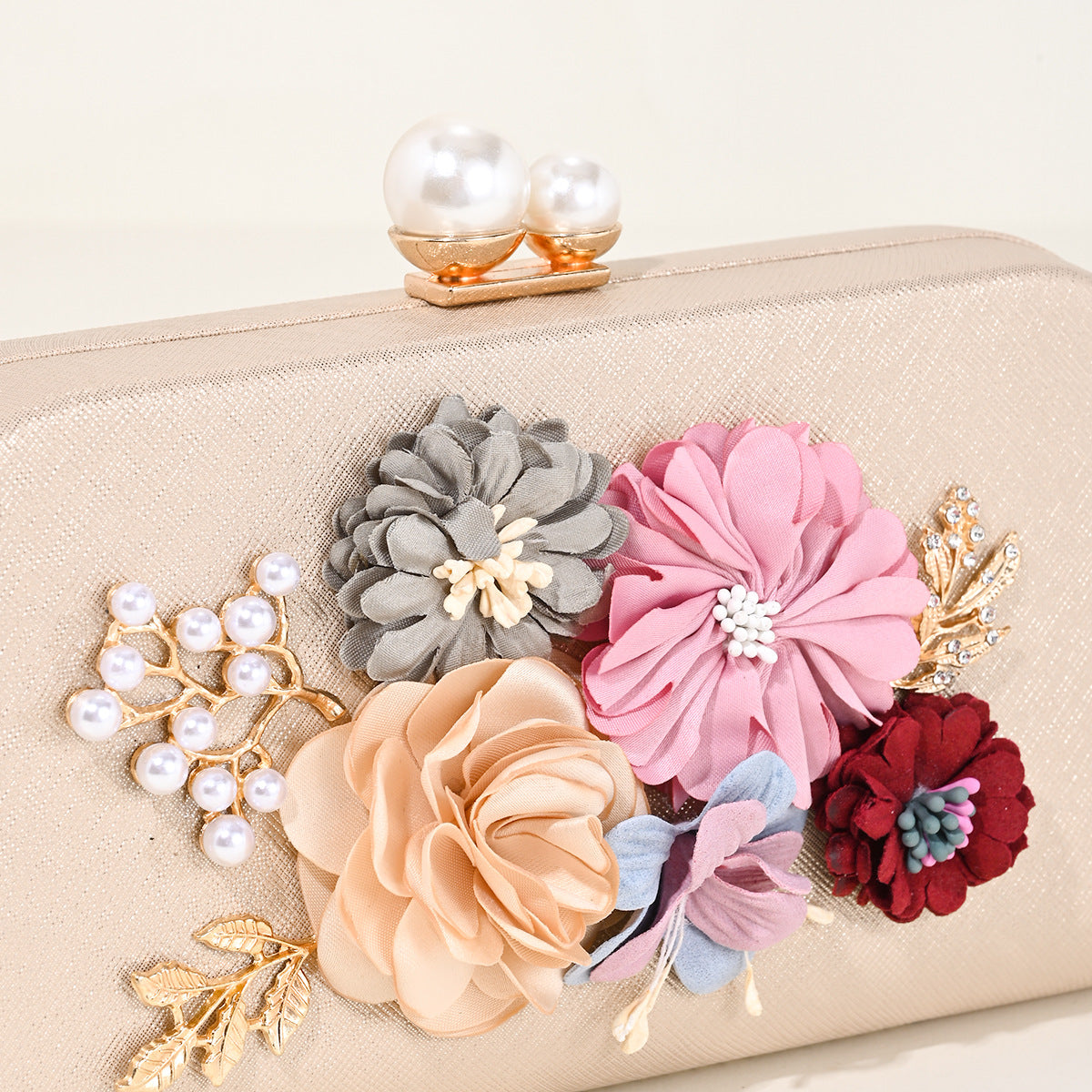 Clutch Flowers Female Temperament Wild Bridal Gown Dinner Bag