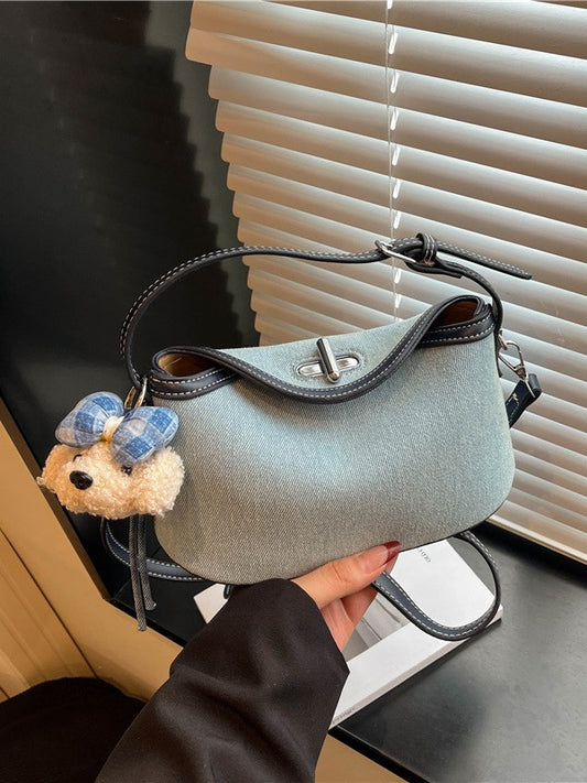 Women's Retro Minority Textured Carrying Suede Simple Women's Messenger Bag