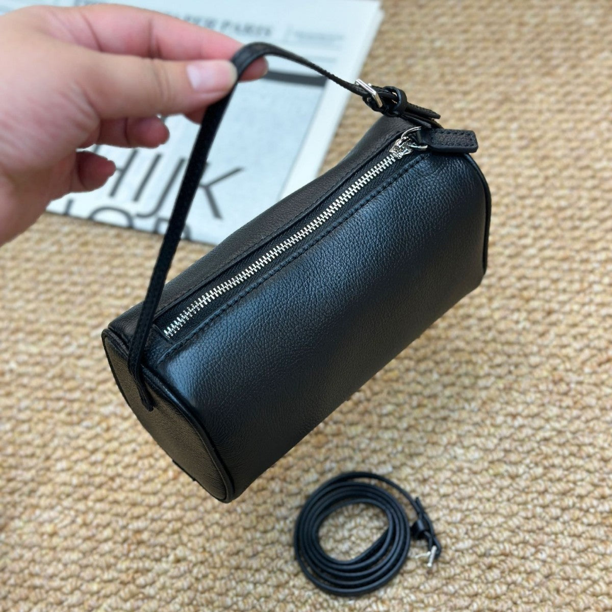 First Layer Cowhide Portable Niche High Sense Phone Bags