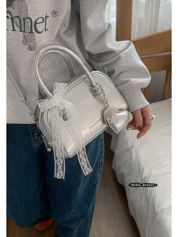 Women's Spring Fashion Portable Bowling Korean Small Square Bags