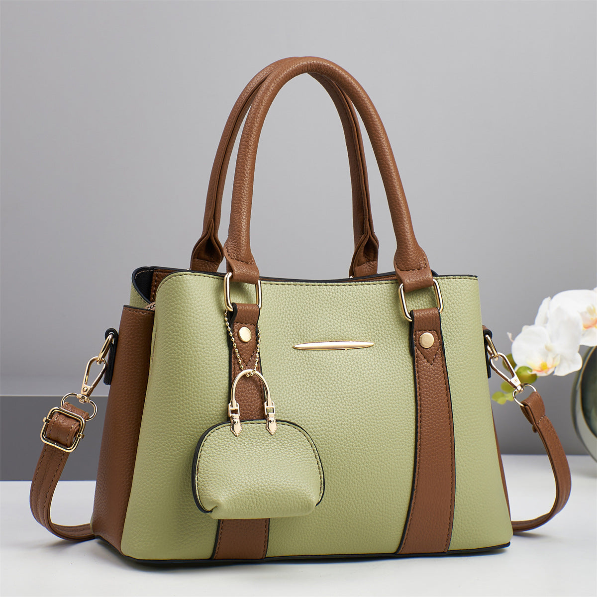 Women's Contrast Color Fashion Large Capacity Entry Women's Shoulder Bag