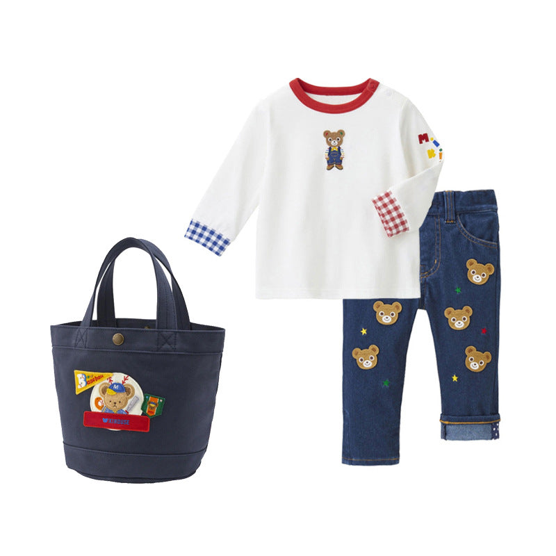 Mummy Cartoon Cute Baseball Bear Badge Handbags