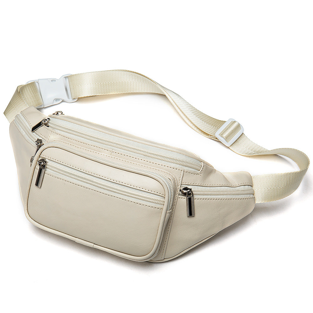 Men's Retro Crazy Horse Leather Large Capacity First Layer Bags